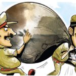 rishwat lene ke aaropi sub inspector ko pakadne 1 km dhodi anti currption team